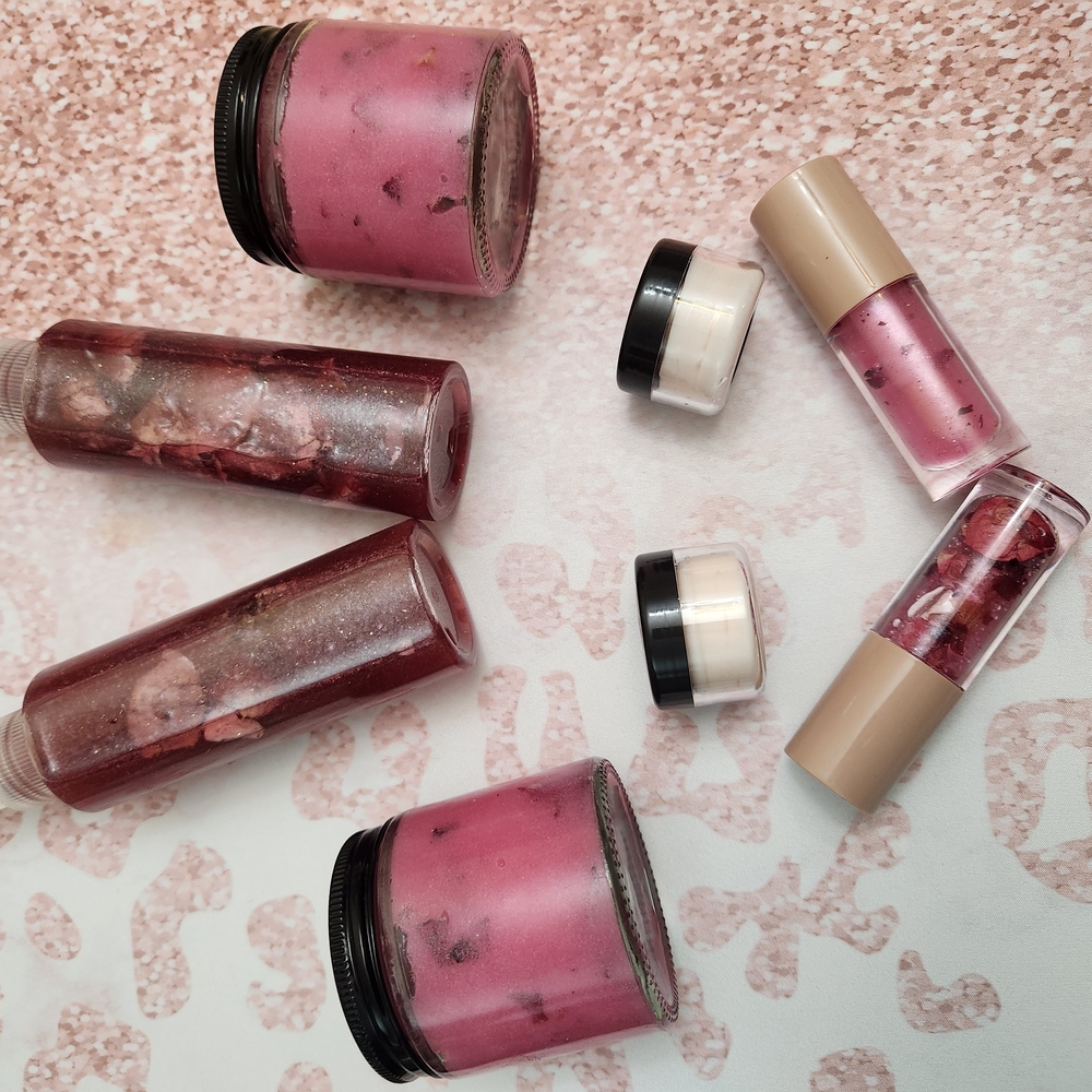 Radiant Pink and Red Lip Balm Gloss Collection